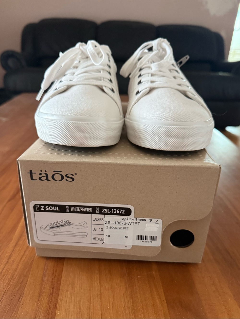 Taos Footwear White Canvas Women’s Sneakers